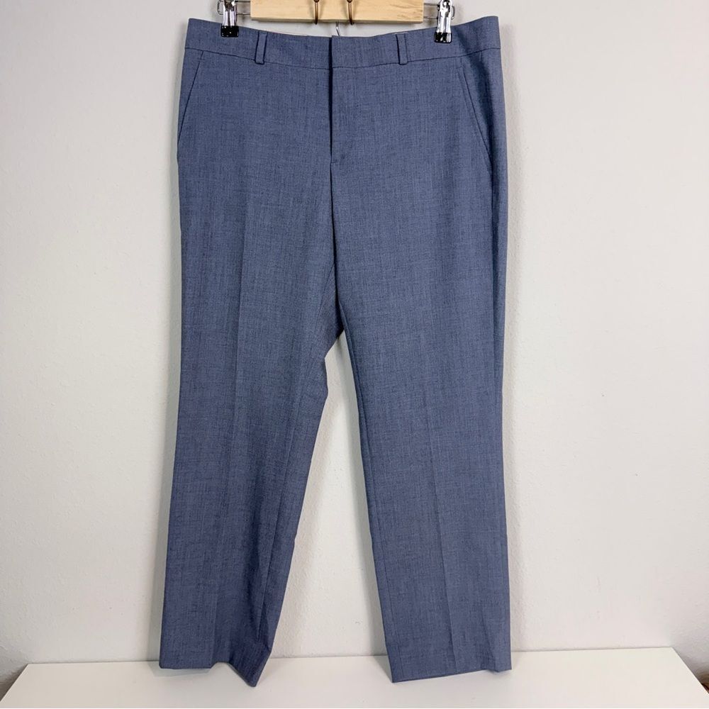 Banana Republic Factory Blue Grey Heather Reegan Pants 8P NWT